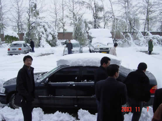 好厚的雪??！</