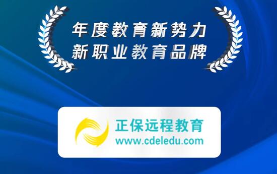 正保遠(yuǎn)程教育榮獲“年度新職業(yè)教育品牌”稱號(hào)